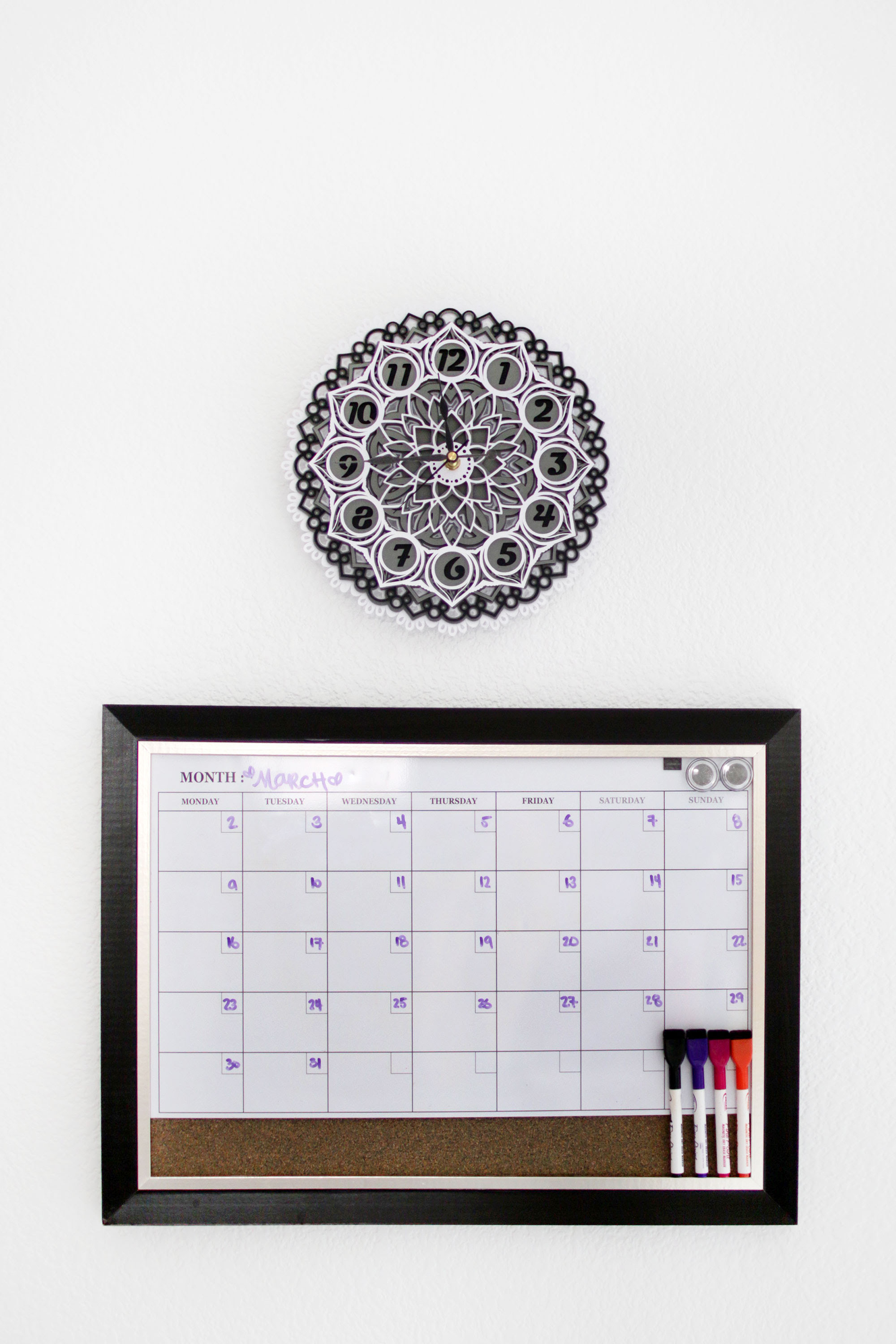 Download DIY 3D Layered Mandala Clock with Card Stock and Cricut - Angela Ricardo