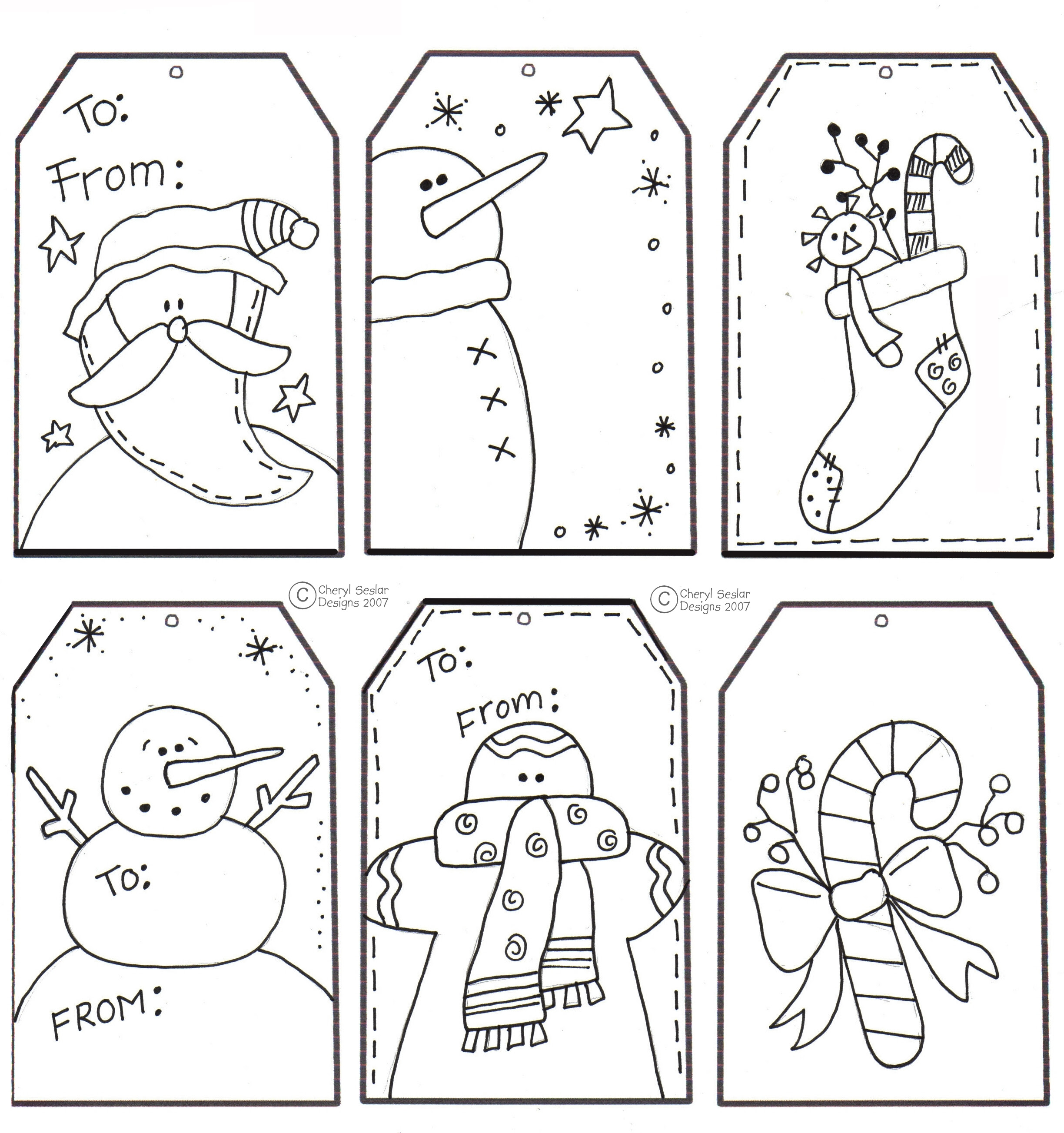 Free Printable Christmas Gift Tags for Kids