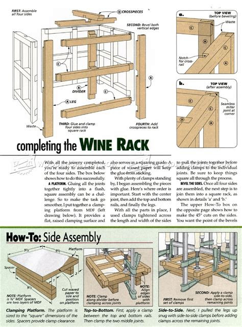 woodworking plans for wine rack