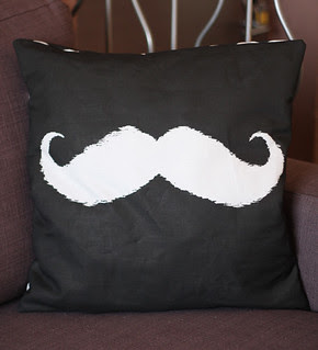 Mustache pillow cases
