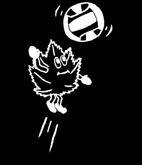 バレーのイラスト 思いつくまま 足助から