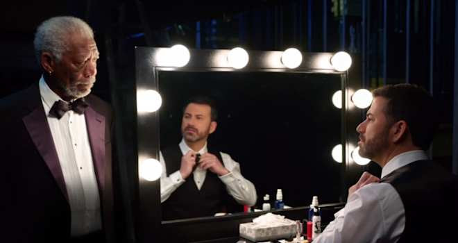 jimmy kimmel, morgan freeman, oscars, oscars 2017, promo