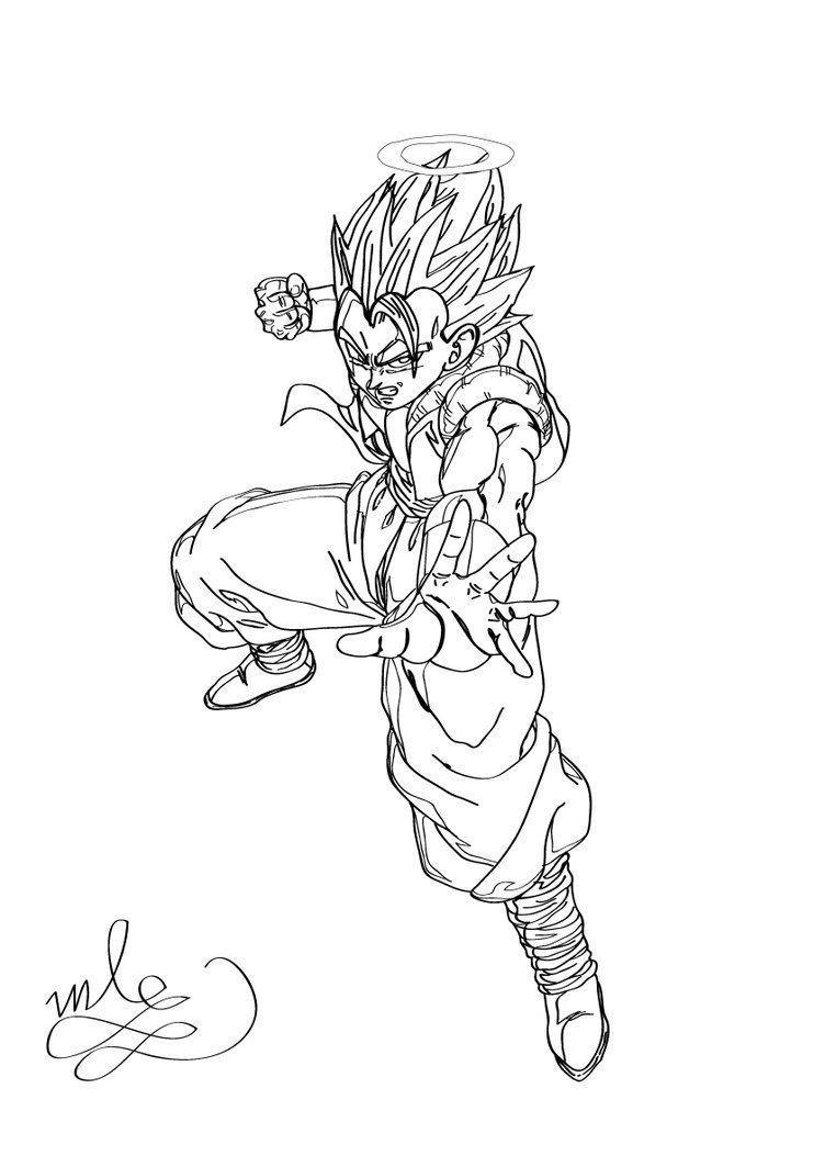 Free Dragon Ball Z Gogeta Coloring Pages Download Free Dragon Ball Z Gogeta Coloring Pages Png Images Free Cliparts On Clipart Library
