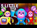 Five Little Monkeys Jumping On The Bed | Part 2 - The Robot Monkeys | ChuChu TV Kids Songs