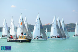 J/24s sailing on Lake Balaton, Hungary