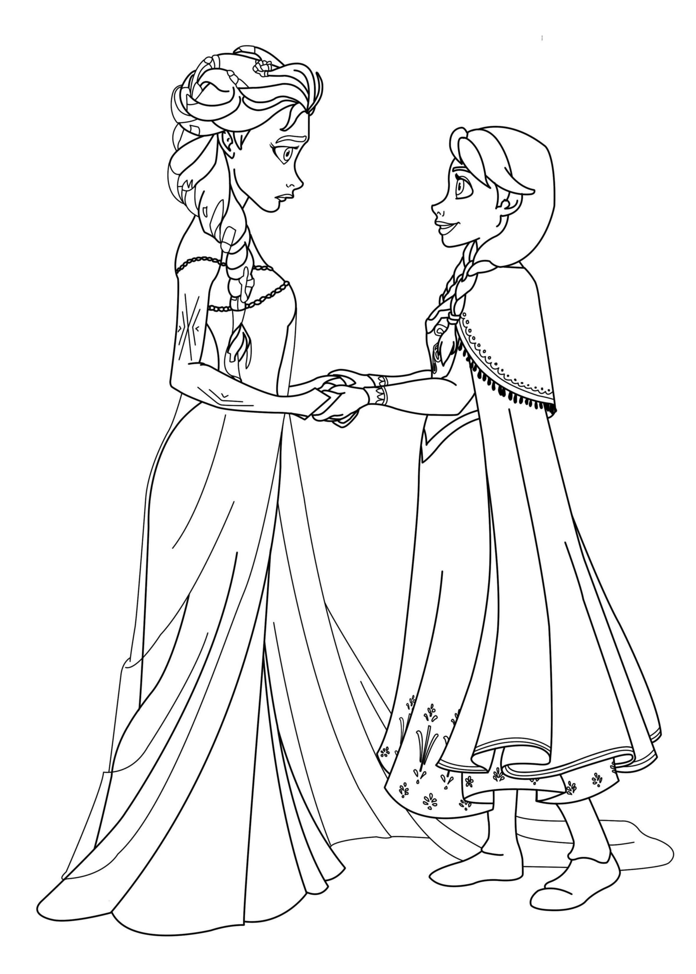 Coloriage reine des neiges gratuit dessin a imprimer 27
