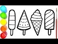 Gambar Mewarnai Es Krim Lucu
