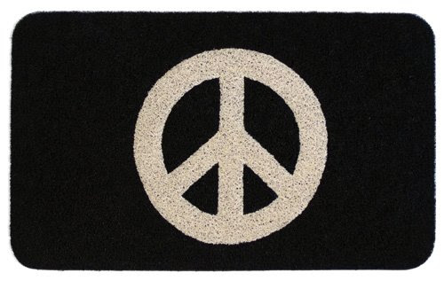 doormat: Online Shopping Kikkerland DM20 Peace Doormat, 30-Inch by 18-