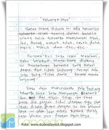 Presamtakon - Contoh teks karangan narasi bertema pelajar