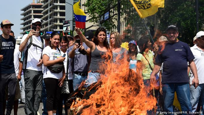 Venezuela Proteste in Caracas (Getty Images/AFP/R. Schemidt)
