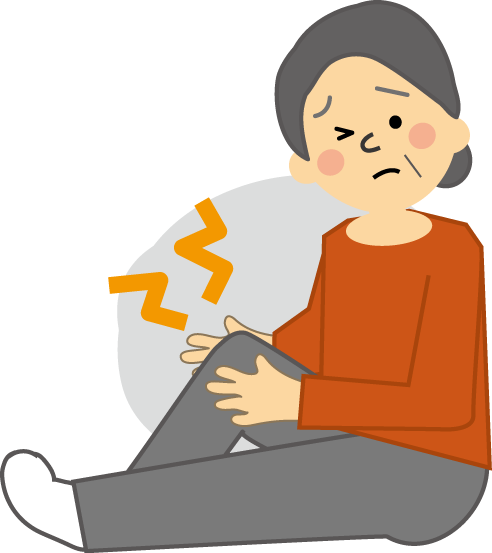 骨折 腰痛 関節痛のイラスト 無料イラスト フリー素材