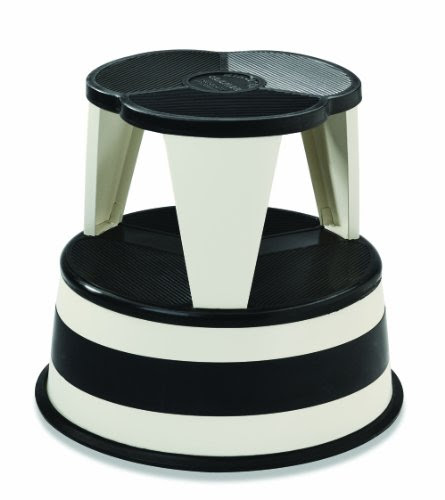 Cramer 1001-14 Kik Step Rolling Step Stool, White