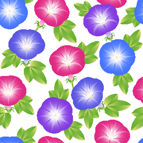 スマホ対応 アサガオの壁紙用イラスト 条件付フリー素材集