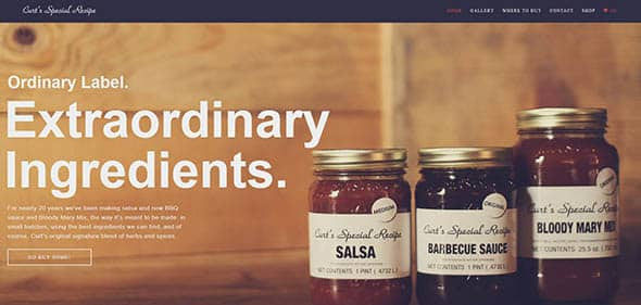 Special Recipe wood textures in web design