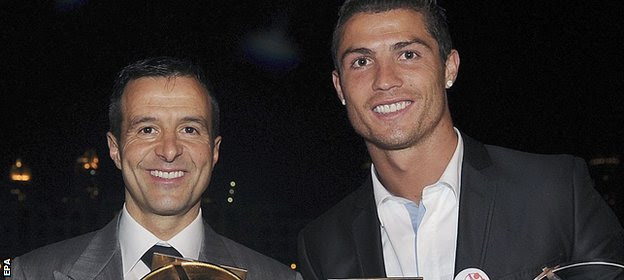 Mendes oversaw Ronaldo's move from Sporting Lisbon to Manchester United for £12.24m in 2003 