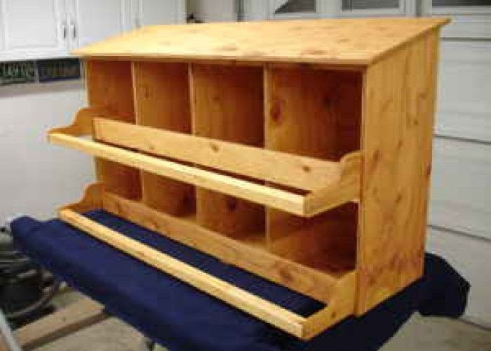 chicken nesting boxes | chickens and bees! | Pinterest