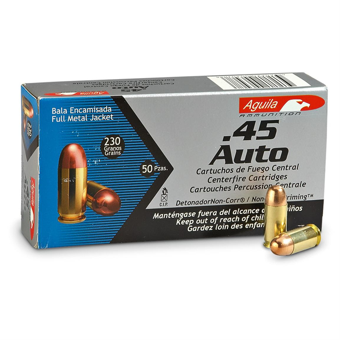 Ammo & Shooting / Handgun & Pistol Ammo / .45 ACP Ammo / Aguila, .45 ...