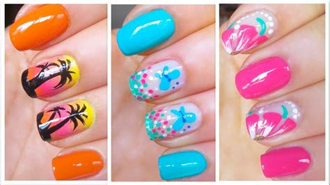 cute nail art designs  springsummer  youtube
