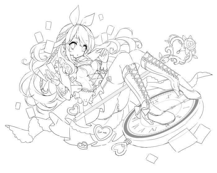 最速 アリス イラスト 綺麗 簡単