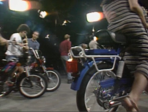 Jawa mopeds on The State