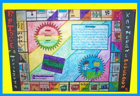 Game Board Book Report Project: templates, worksheets ...
