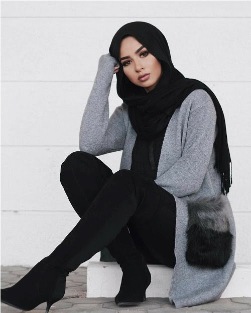 Style Fashion Hijab Cardigan