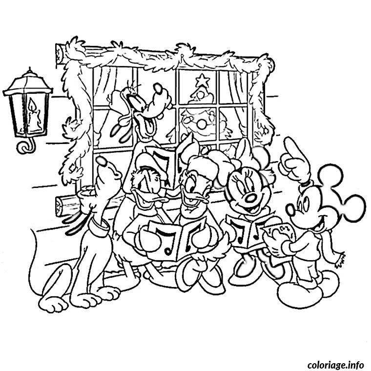 Coloriage de noel de disney  JeColorie.com