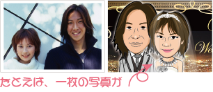 似顔絵ウェルカムボード ウェルカムボード制作メイプル
