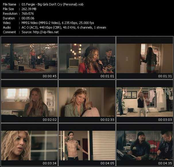 Hitzone 43 Vobs Fergie Videoclip Big Girls Don T Cry Personal
