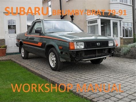 PDF Subaru Brumby Brat Wagon 4wd Workshop Manual