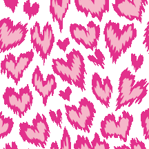 ハート型豹柄 ピンク No 186 ピンク豹柄 ハート の壁紙用イラスト 条件付フリー素材集 スマホなど携帯電話対応