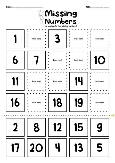  cut and paste free printable worksheets printable templates