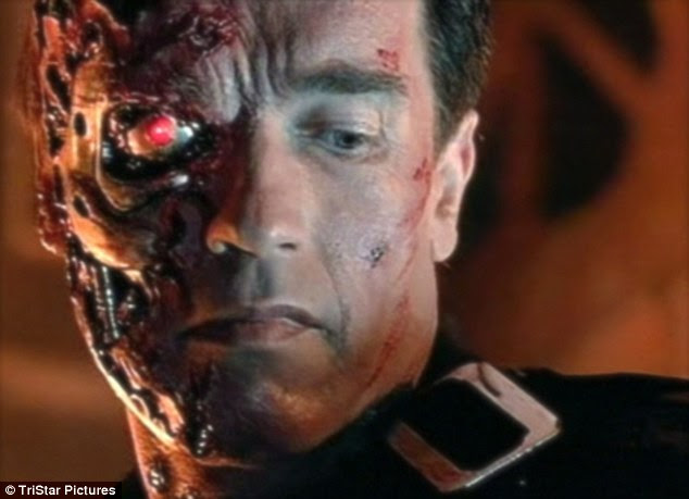 Man vs. machine: Cyborg skin has been imagined in Hollywood for decades, including the 1991 blockbuster Terminator 2