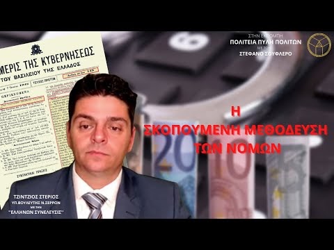 Η ΣΚΟΠΟΥΜΕΝΗ ΜΕΘΟΔΕΥΣΗ ΤΩΝ ΝΟΜΩΝ