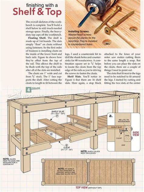 heavy duty workbench plans workshop solutions
