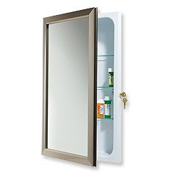 Broan-NuTone 625N244BZCL Hampton Locking Recessed Bath Medicine Cabinet, Oil-Rubbed Bronze On Sale