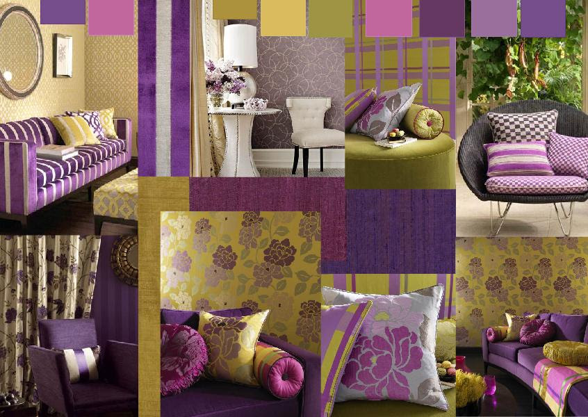 Grey And Yellow  Living Room Decor