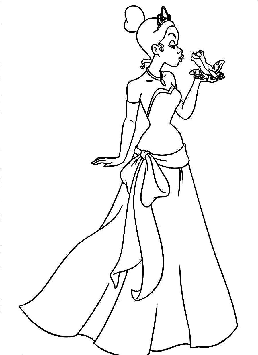 Download Tiana coloring pages to download and print for free