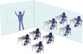 未来の授業風景 イラストブログ 赤ずきんdiary