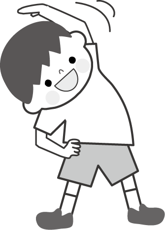 ラジオ体操のイラスト 無料イラスト