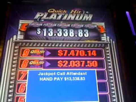 QUICK HIT slot machine PLATINUM JACKPOT - YouTube