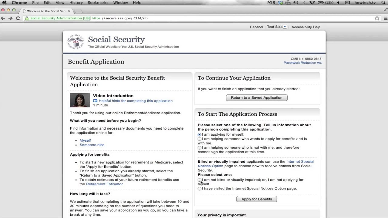 I want to apply for social security 