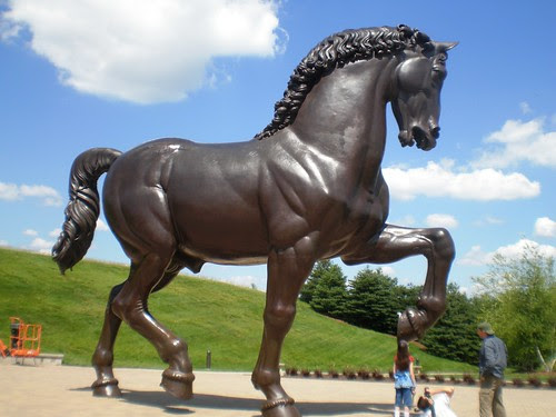 Horse Statue- Leonardo's Horse- designed by Leonardo da Vinci, realized by Nina Akamu