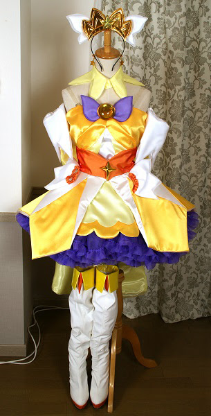 Go プリンセスプリキュア キュアトゥインクル風コスプレ衣装 自作自演