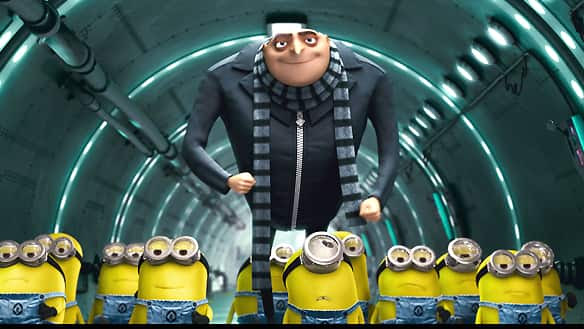  of his little minions in the computer-animated comedy Despicable Me.