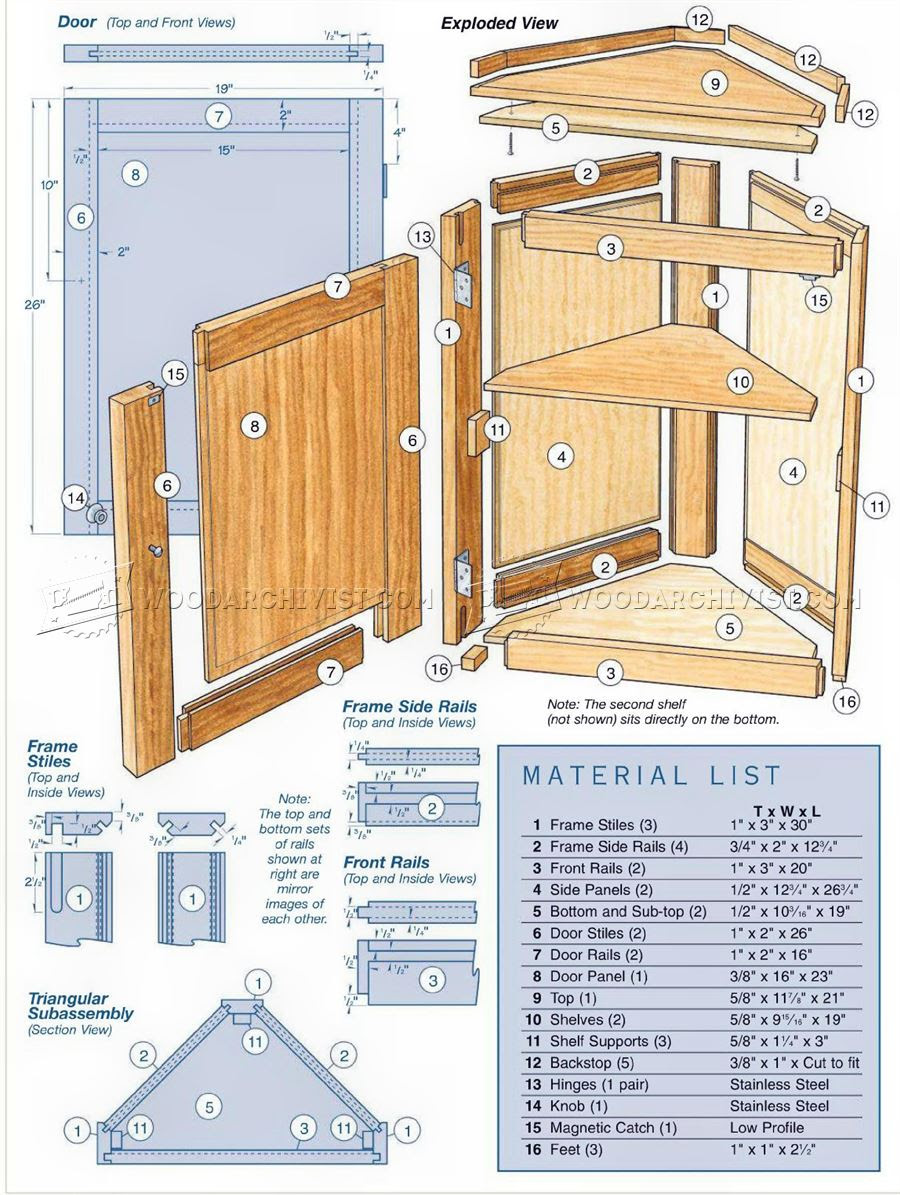 Book Of Corner Cabinet Woodworking Plans In Singapore By ...