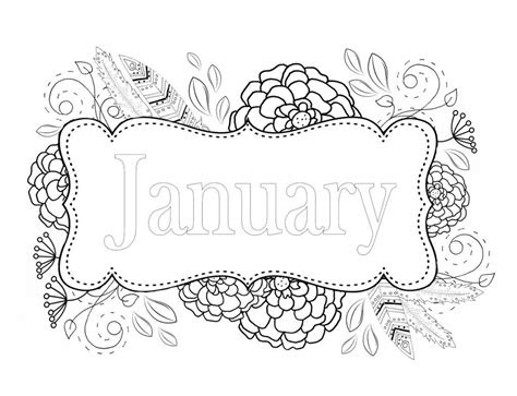  free printable january coloring pages