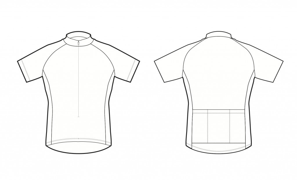 Cycling Jersey Design Template Clip Art Library