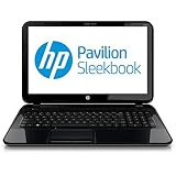 HP Pavilion Sleekbook 15-b123nr 15' Laptop with AMD A6-4455M 2.1GHz, 4GB, 500GB, AMD Radeon HD 7500G, Wireless, Bluetooth, HDMI, Windows 8