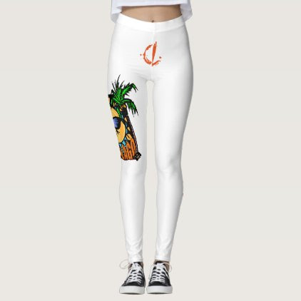 Coral Lago Spandex Leggings